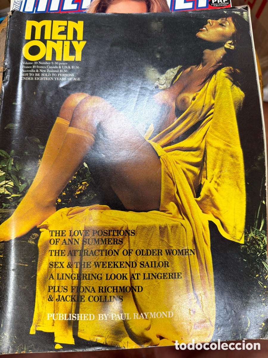 Colecionismo de Revistas e Jornais: Revista er&oacute;tica inglesa Men only.a&ntilde;o 1974.vl 38 N 9.contiene p&oacute;ster central