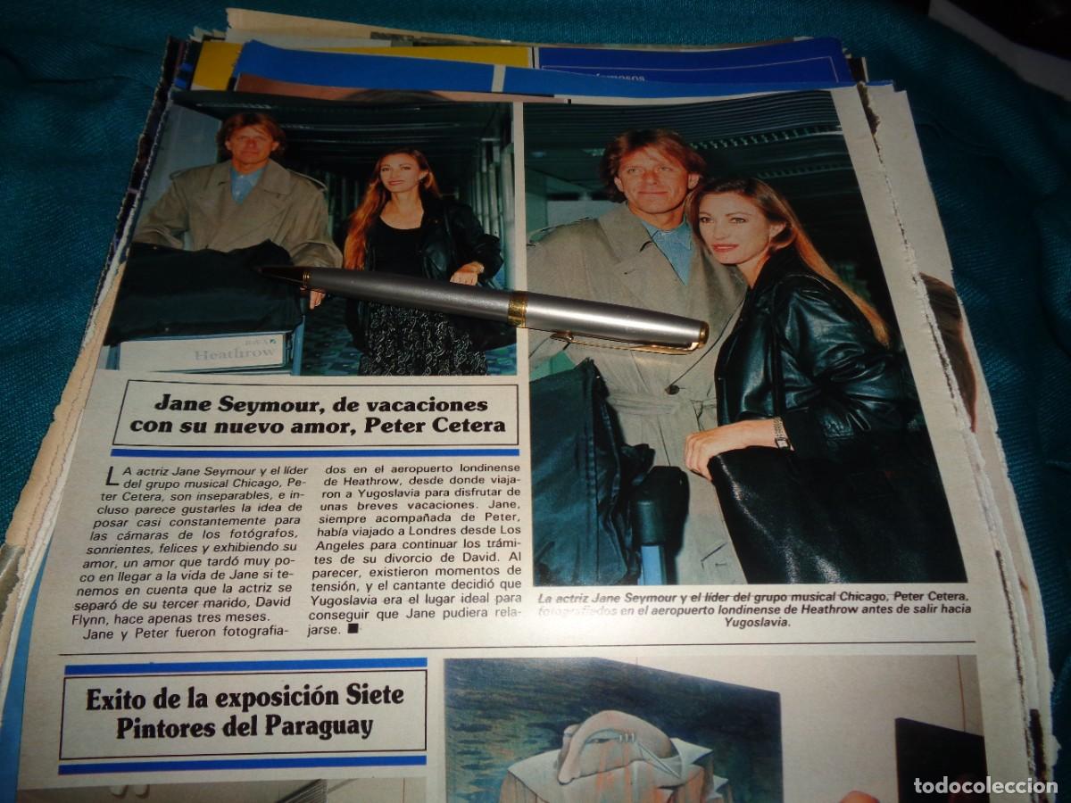 Coleccionismo de revistas y peri&oacute;dicos: RECORTE : JANE SEYMOUR, CON SU NUEVO AMOR. SEMANA, MAYO 1991