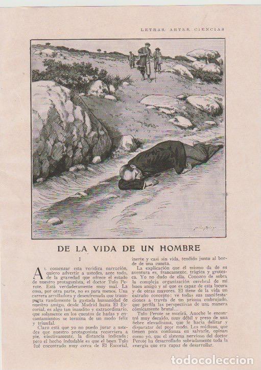 Coleccionismo de revistas y peri&oacute;dicos: De la vida de un hombre / Alberto P&eacute;rez Garc&iacute;a ; ilustraciones de M&eacute;ndez Bringa - 1930