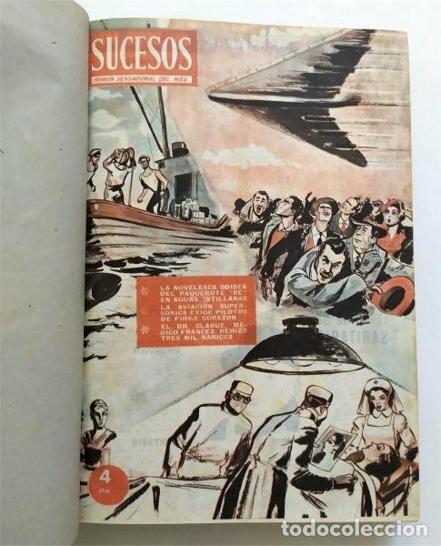 Colecionismo de Revistas e Jornais: Sucesos. Cronica sensacional del mes. A&ntilde;o 1953. Encuadernado