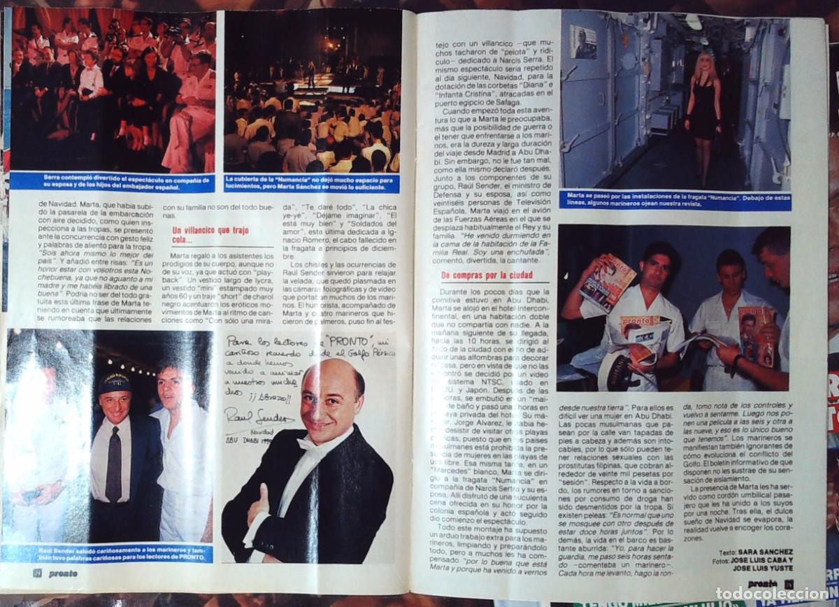 Coleccionismo de revistas y peri&oacute;dicos: MARTA SANCHEZ OLE OLE RAUL SENDER UN DOS TRES NAVIDAD EN EL GOLFO