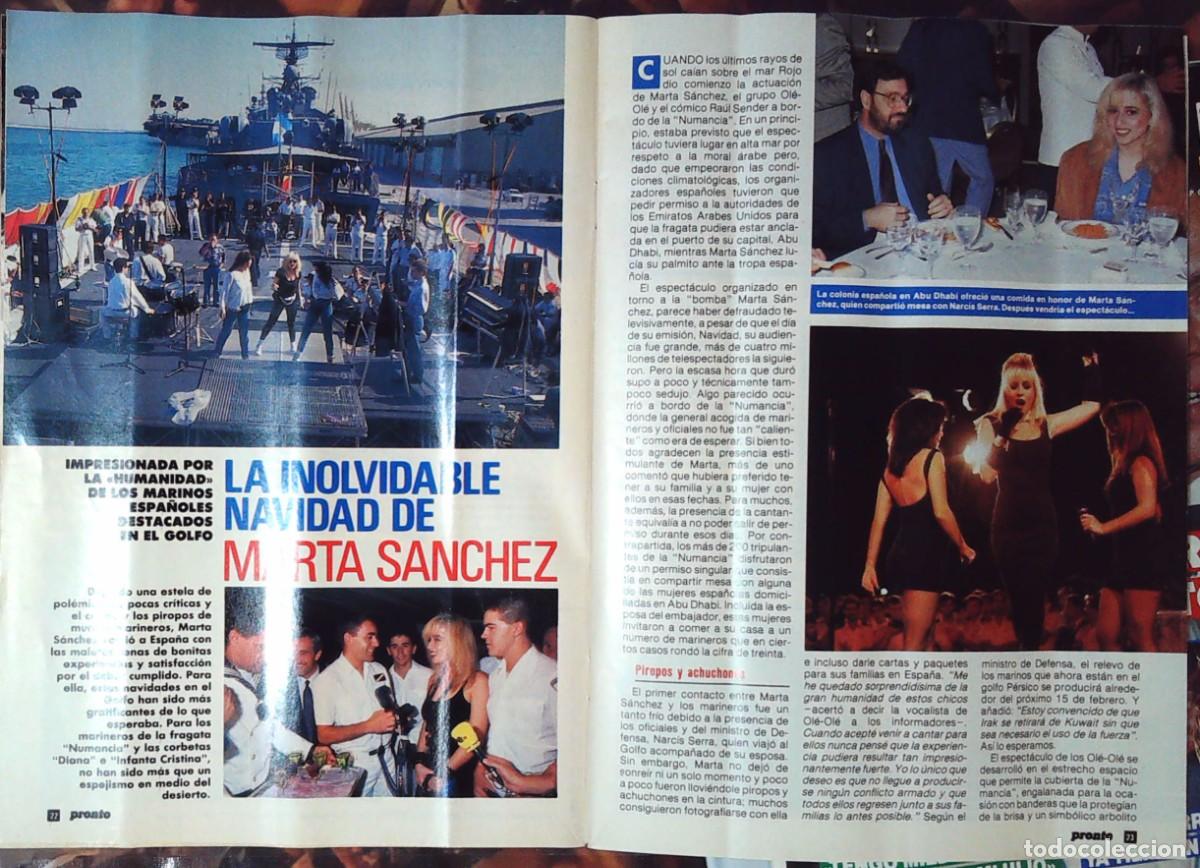 Coleccionismo de revistas y peri&oacute;dicos: MARTA SANCHEZ OLE OLE RAUL SENDER UN DOS TRES NAVIDAD EN EL GOLFO