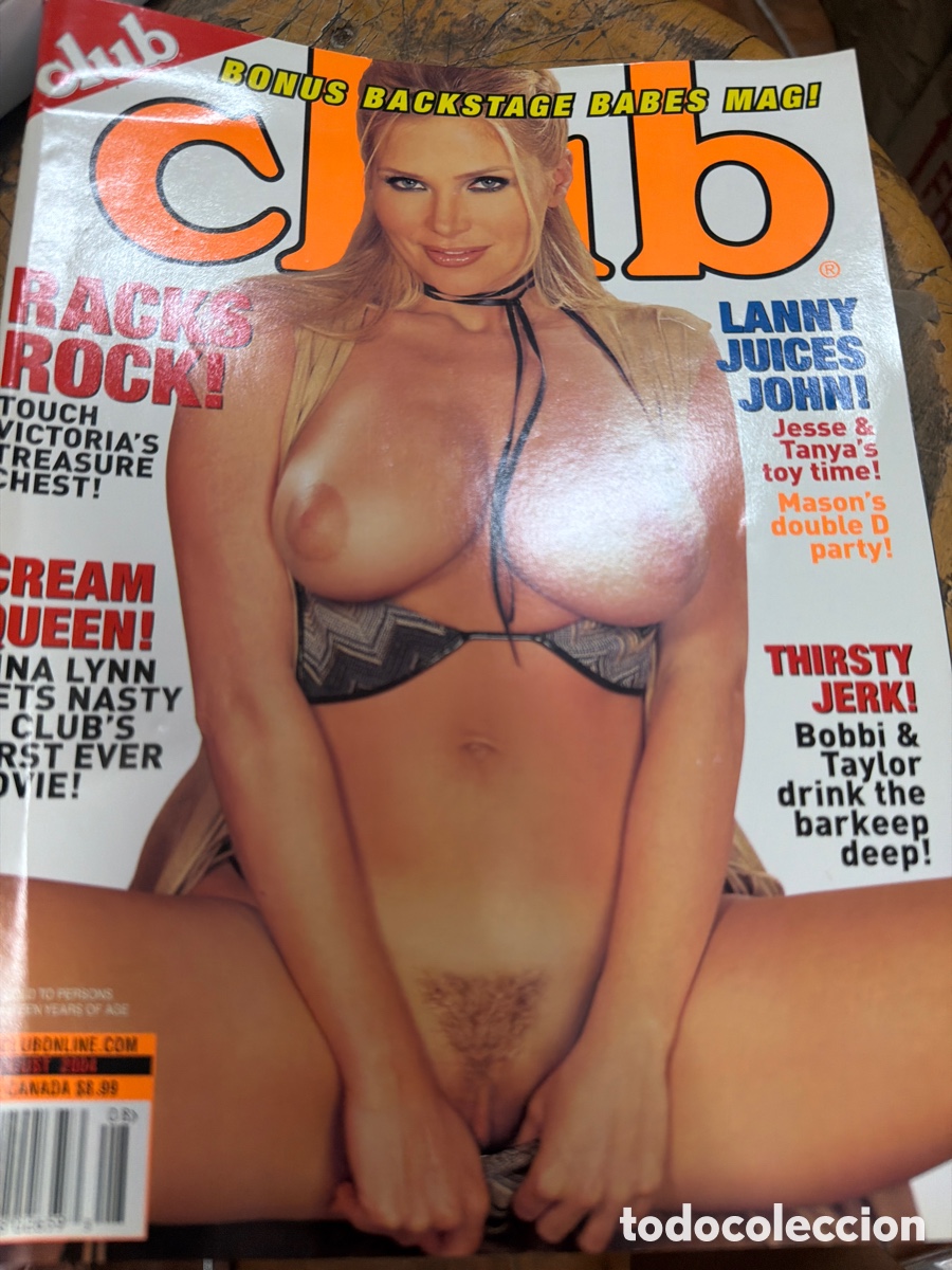 Coleccionismo de revistas y peri&oacute;dicos: Revista er&oacute;tica Club .edicion americana.alo 2004 agosto .contiene p&oacute;ster centra