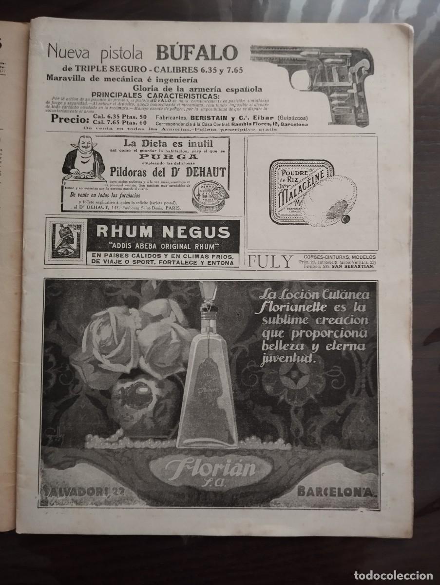 Coleccionismo de revistas y peri&oacute;dicos: HOJA NUEVO MUNDO 20 AGOSTO 1920, PUBLICIDAD A DOBLE CARA