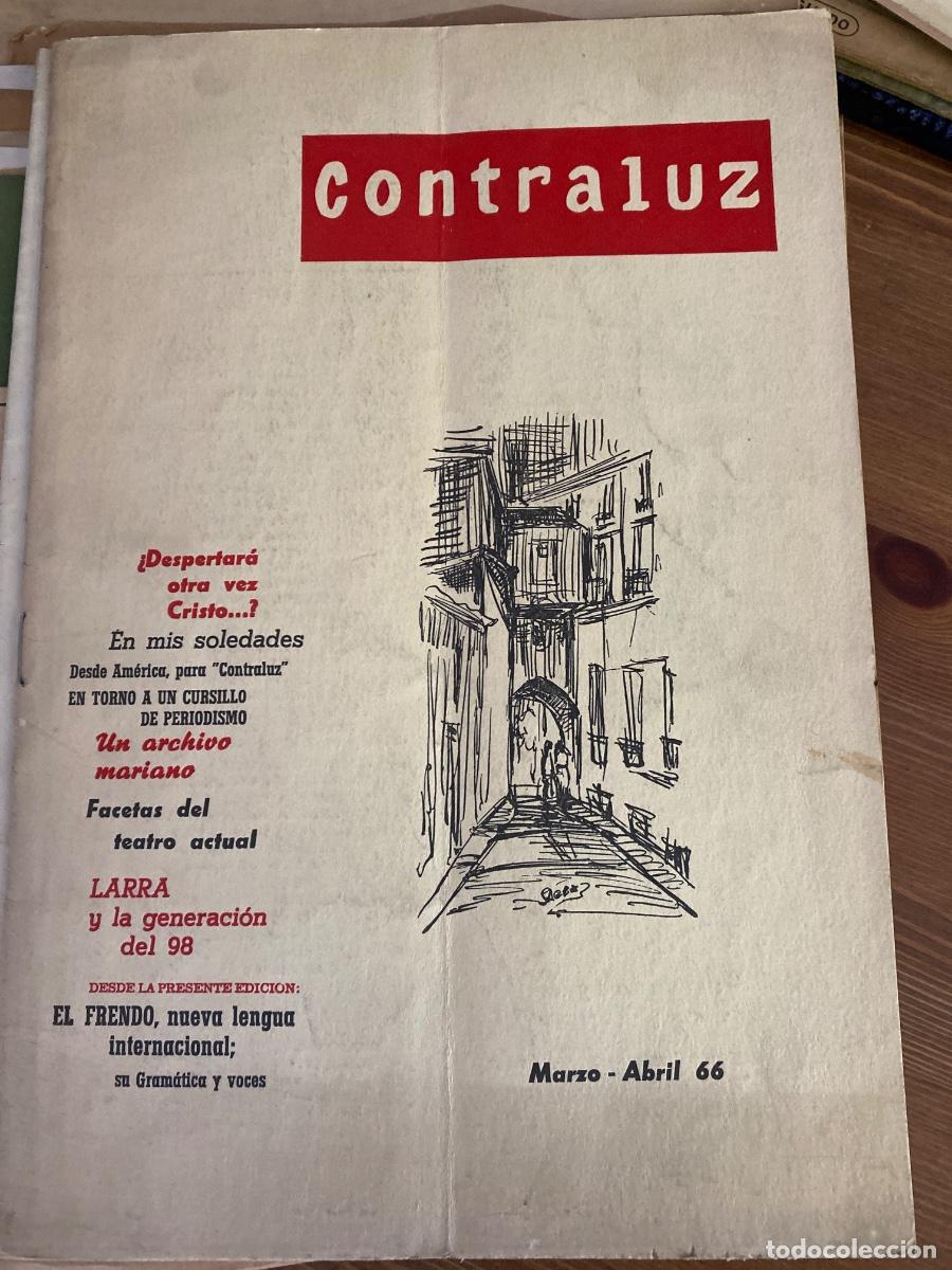 Coleccionismo de revistas y peri&oacute;dicos: REVISTA LITERARIA CONTRALUZ N&ordm; 39 MARZO ABRIL 1966 MURCIA AGRUPACION ESCRITORAS ESPA&Ntilde;OLAS.