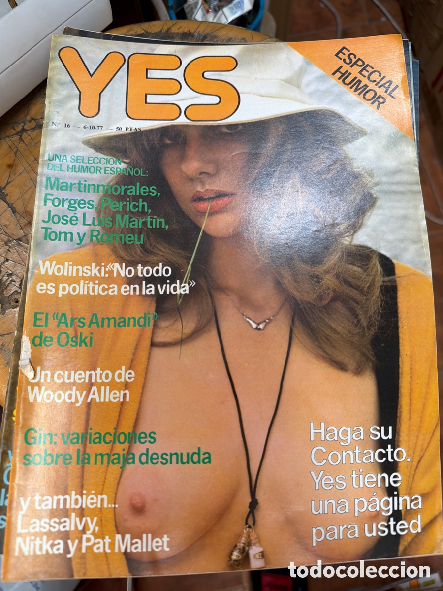 Coleccionismo de revistas y peri&oacute;dicos: Lote de 12 revistas eroticas Yes especial humor.edicion espa&ntilde;ola.a&ntilde;o 1977.