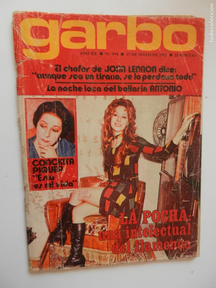Coleccionismo de revistas y peri&oacute;dicos: GARBO , REVISTA N&ordm; 994 - 05-1972 - EL CHOFER DE JOHN LENNON - CONCITA MARQUEZ - LA POCHA