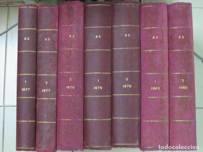 Coleccionismo de revistas y peri&oacute;dicos: Colecci&oacute;n de Diarios AS (1977-1980) - Diario AS - Encuadernaci&oacute;n artesanal particular - 1977-1980