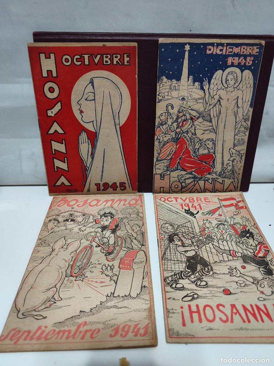 Collezionismo di Riviste e Giornali: REVISTA MENSUAL &iexcl;HOSANNA! &Oacute;RGANO OFICIAL DE LA CRUZADA EUCAR&Iacute;STICA. 4 N&Uacute;MEROS. A&Ntilde;OS 1941 Y 1945