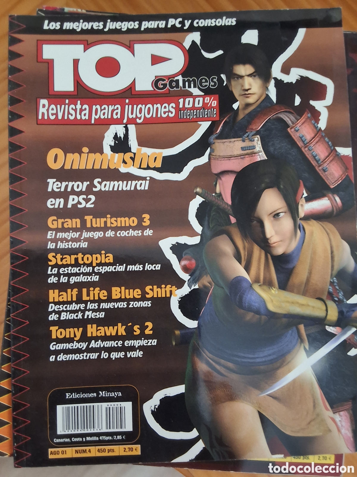 Colecionismo de Revistas e Jornais: Top games revista consolas n&uacute;mero 4 a&ntilde;o 2001 agosto