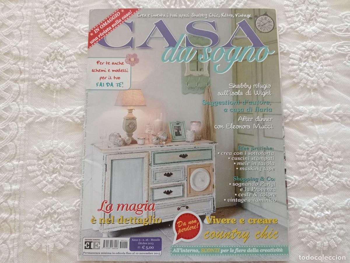 Colecionismo de Revistas e Jornais: CASA DA SOGNO n&ordm; 26 &mdash; Octubre 2013 &mdash; Revista italiana de decoraci&oacute;n Shabby Chic, Vintage y DIY
