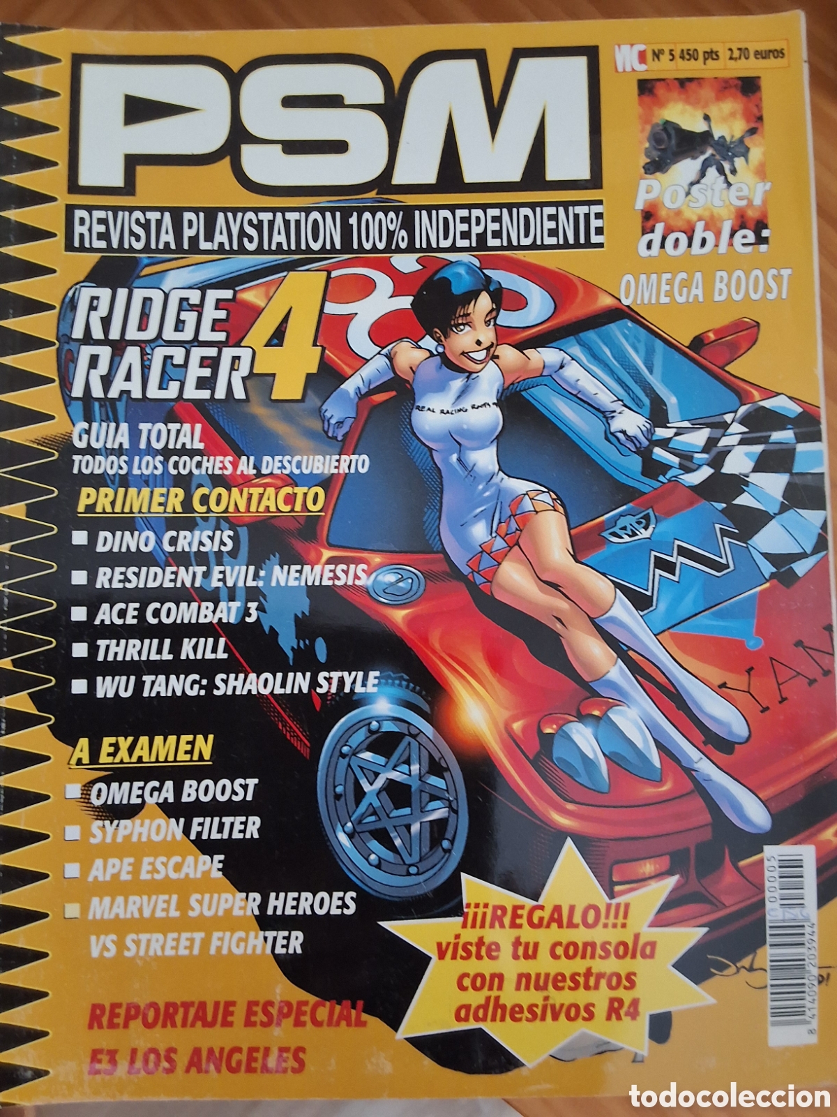 Sammeln von Zeitschriften und Zeitungen: Psm revista consolas n&uacute;mero 5 a&ntilde;o 1999/7 incluye p&oacute;ster y pegatinas