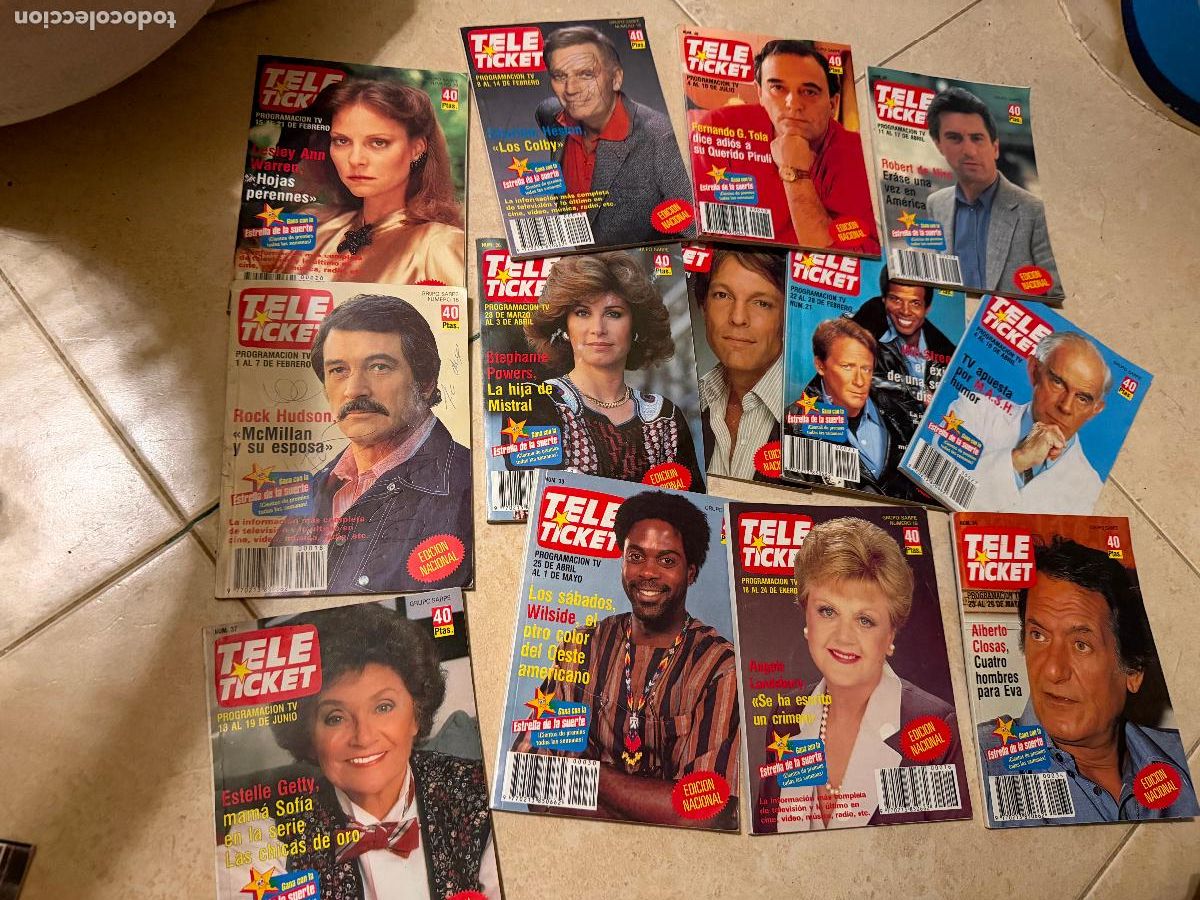 Coleccionismo de revistas y peri&oacute;dicos: Lote de revistas tele ticket