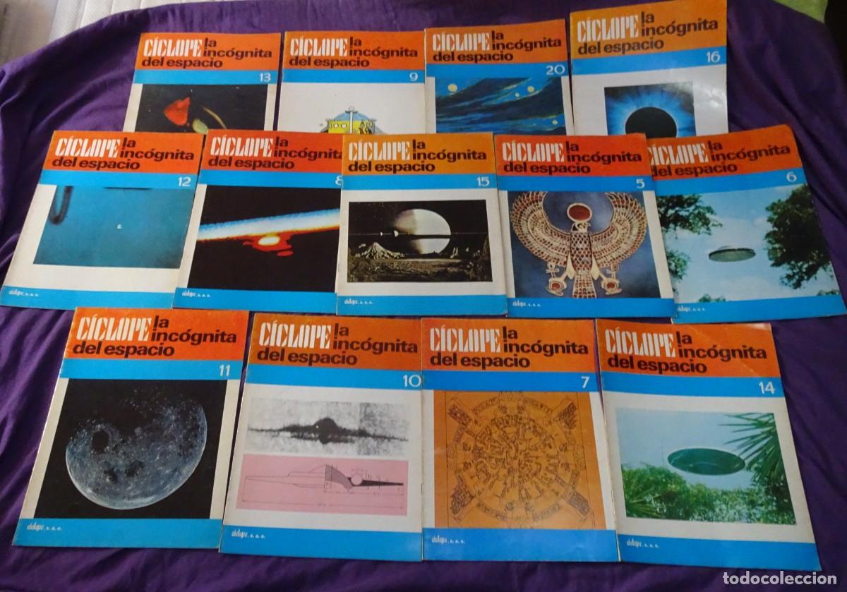 Colecionismo de Revistas e Jornais: LOTE DE 13 FASC&Iacute;CULOS, CICLOPE, LA INCOGNITA DEL ESPACIO , OVNIS, UFOLOG&Iacute;A, VER FOTOS