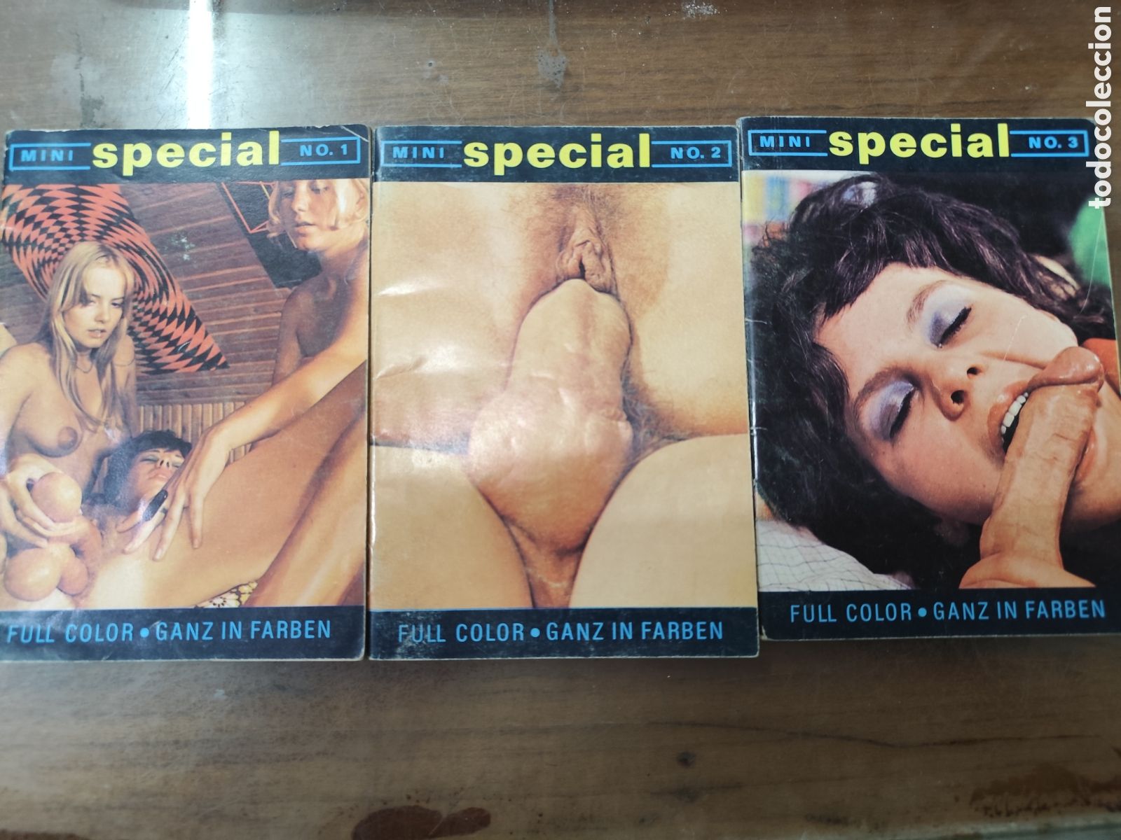 Coleccionismo de revistas y peri&oacute;dicos: Lote 3 primeros n&uacute;meros revista Erotica/Porno danesa Mini special n.1,2y 3.A&ntilde;os 80.No venden sueltas