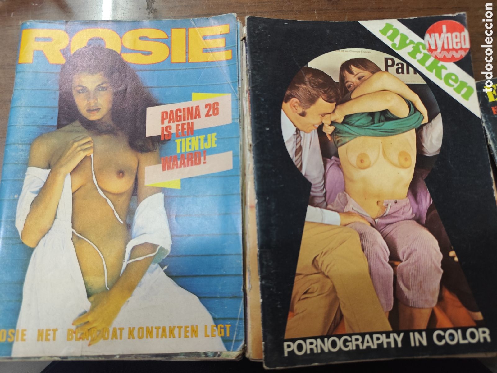 Coleccionismo de revistas y peri&oacute;dicos: Lote 6 ejemplares revista Erotica/porno extranjeras a&ntilde;os 70. No se venden sueltas