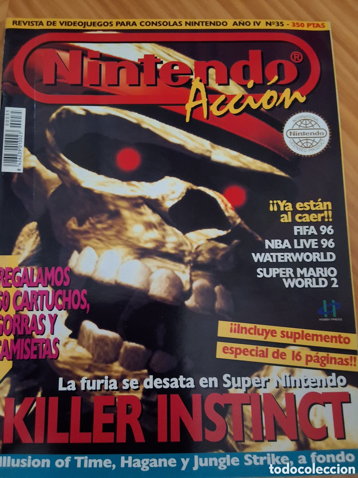 Coleccionismo de revistas y peri&oacute;dicos: Nintendo accion revista consolas n&uacute;mero 35 a&ntilde;o 1995/10