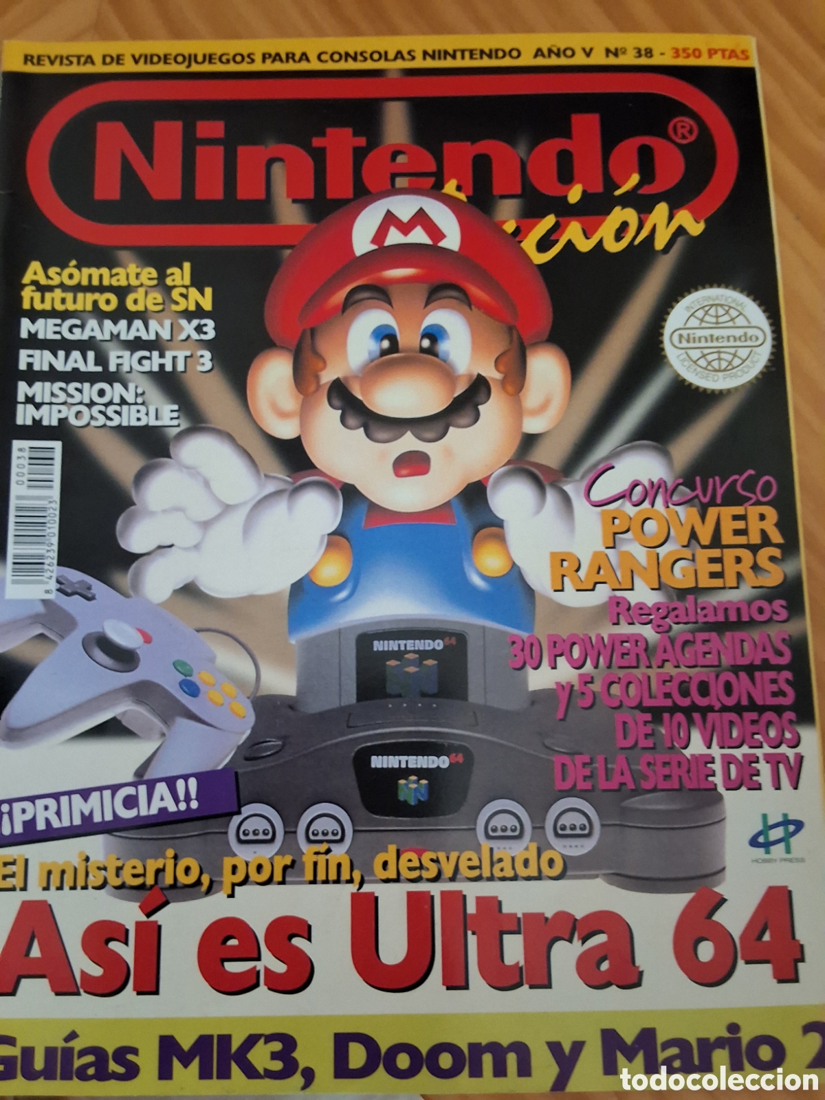 Coleccionismo de revistas y peri&oacute;dicos: Nintendo accion revista consolas n&uacute;mero 38 a&ntilde;o 1996/1
