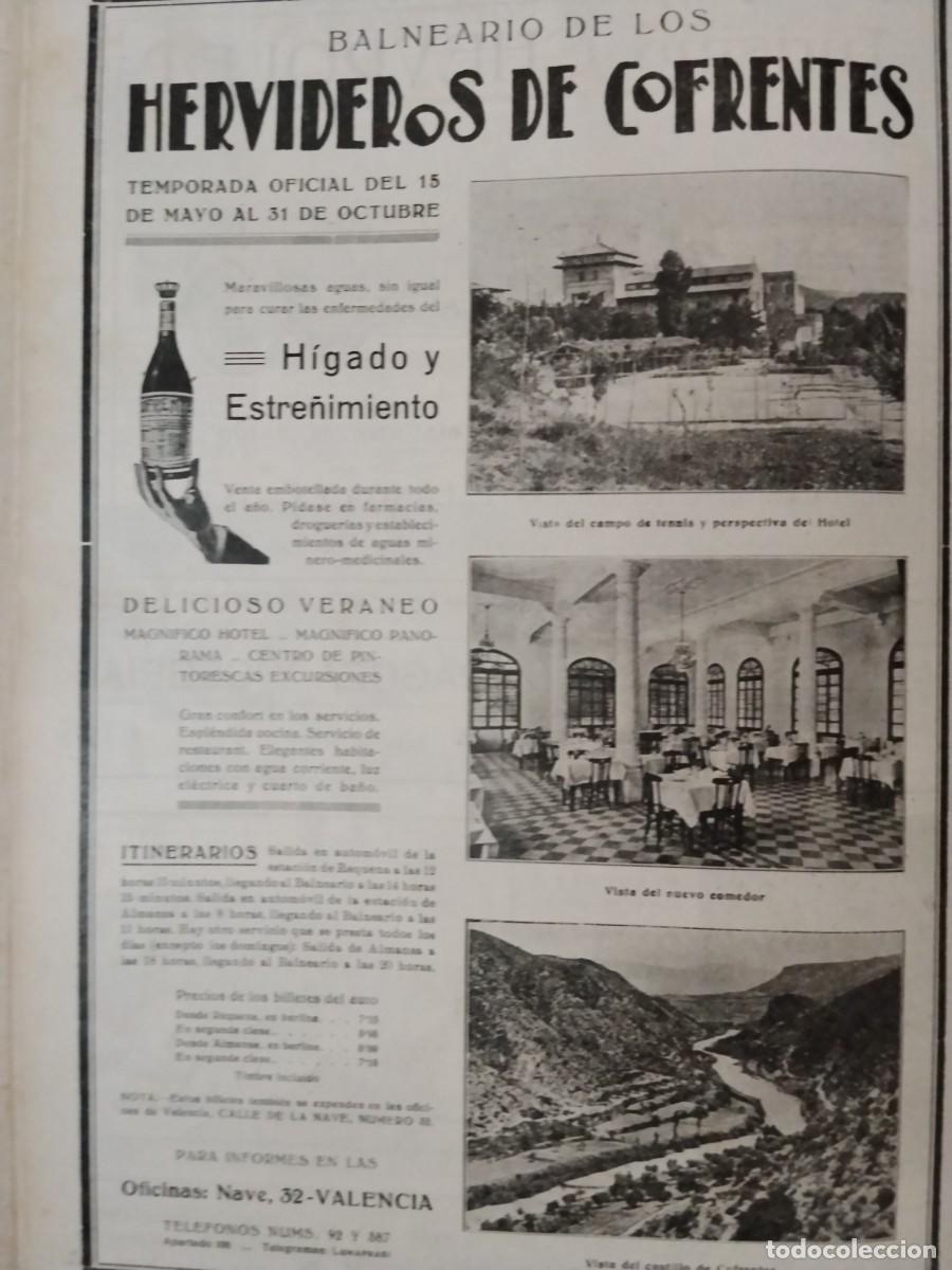 Coleccionismo de revistas y peri&oacute;dicos: CANFRANC EL PUEBLO DE LOS ARAN̈ONES FERROCARRIL TUNEL HOJA A&Ntilde;O 1928