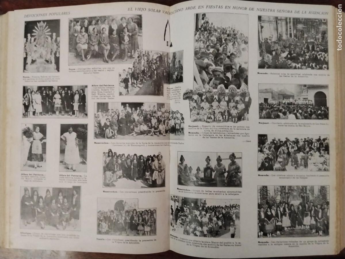 Coleccionismo de revistas y peri&oacute;dicos: LA GLORIOSA BANDA DE VILLANUEVA DE CASTELLON DIRECTOR JAIME FAYOS HOJA A&Ntilde;O 1928