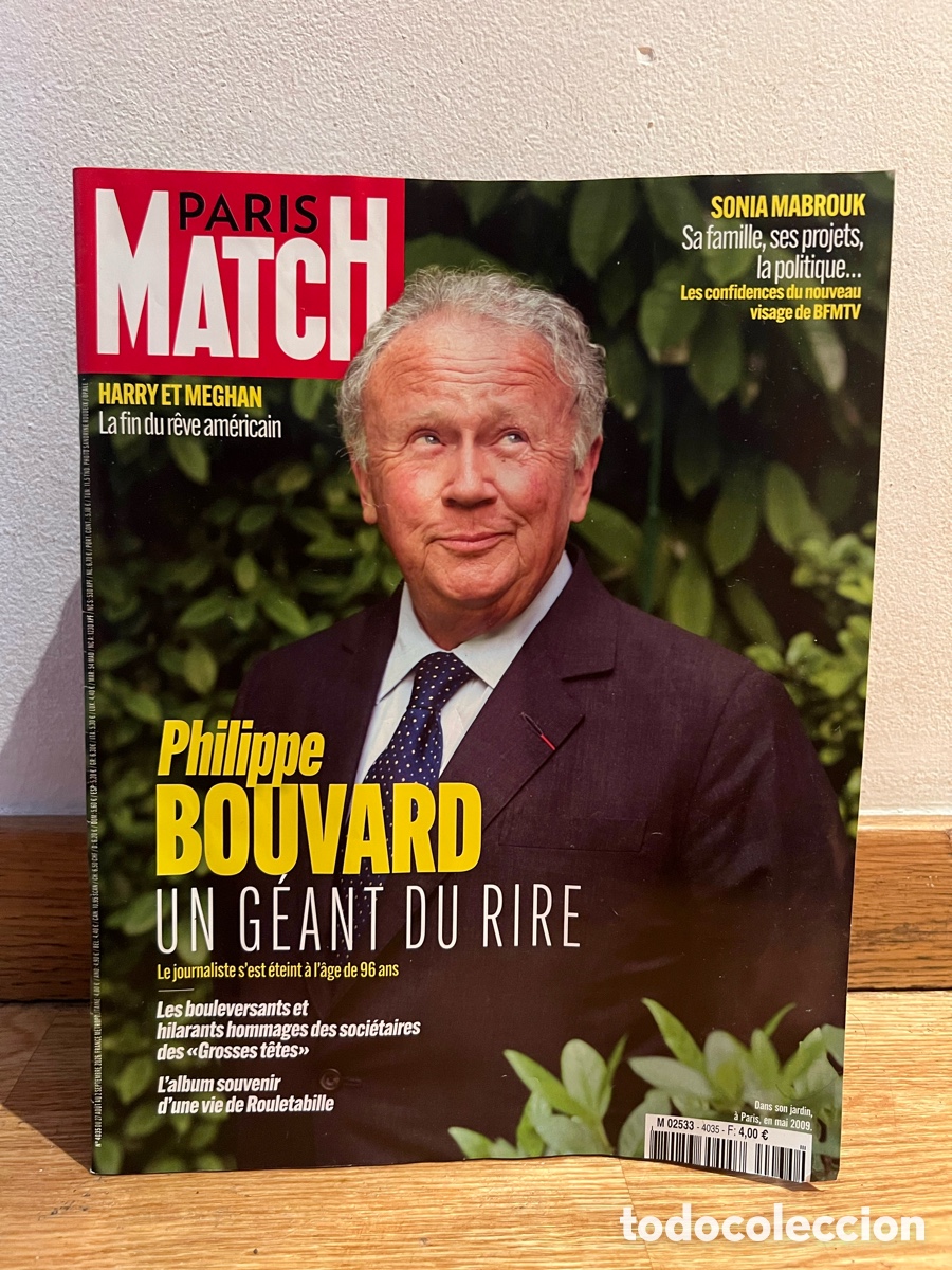 Coleccionismo de revistas y peri&oacute;dicos: Paris match n&uacute;mero 4035