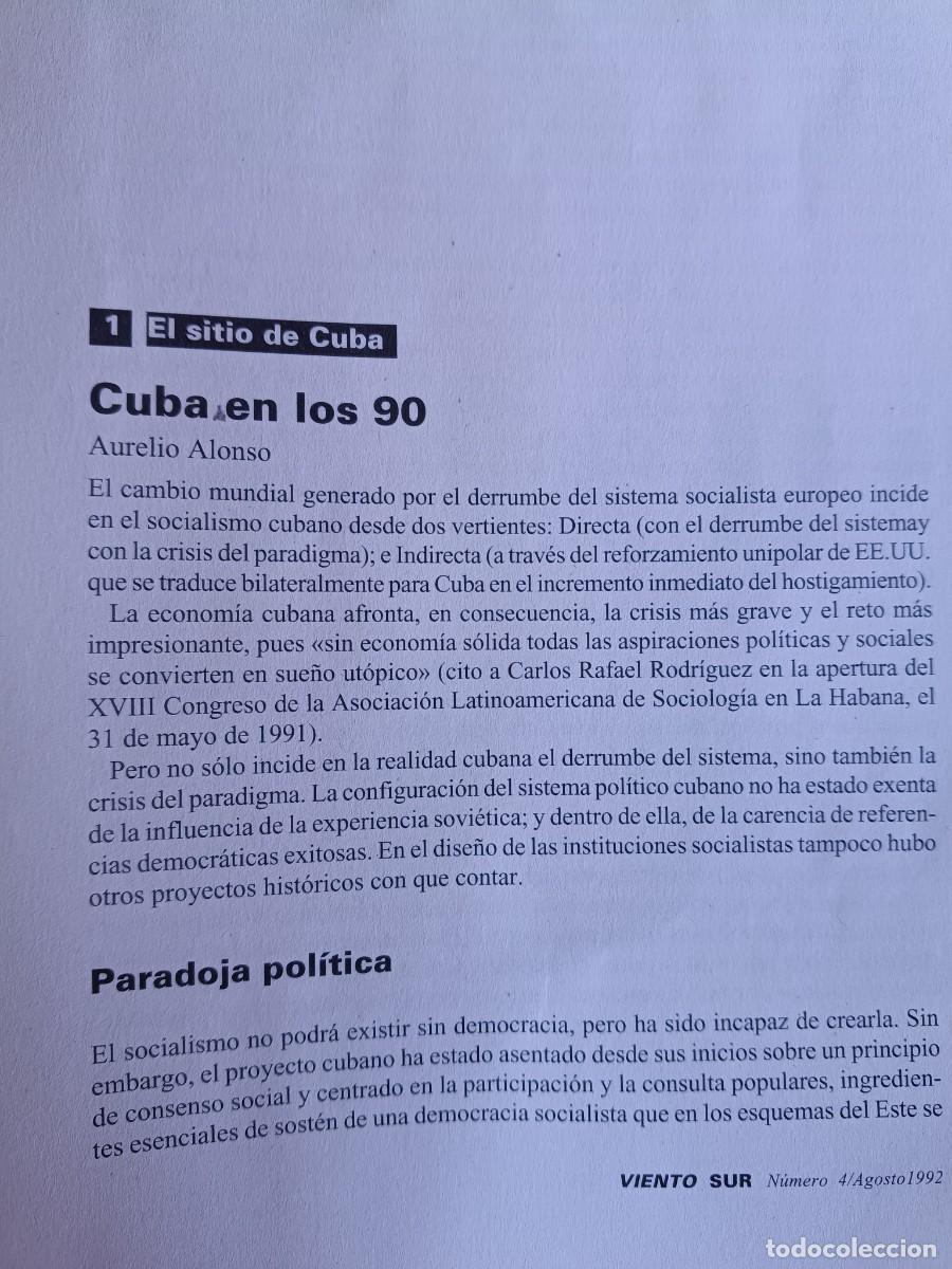 Coleccionismo de revistas y peri&oacute;dicos: CUBA EN LOS A&Ntilde;OS 90, BLOQUEO DE EEUU, CONTRADICCIONES INTERNAS 36 PAGINAS DE REVISTA VIENTO SUR 1992
