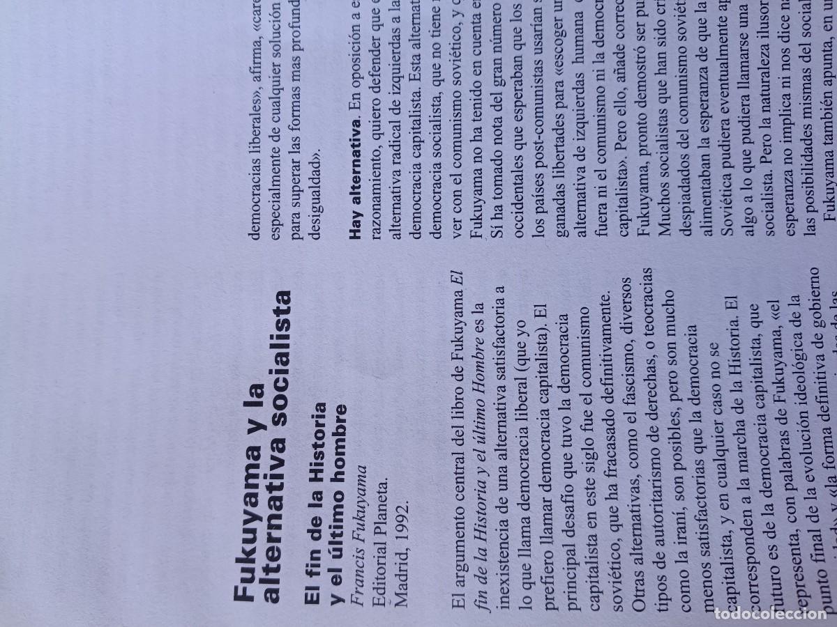 Coleccionismo de revistas y peri&oacute;dicos: AN&Aacute;LISIS DEL ARGUMENTO DE FUKUYAMA Y ALTERNATIVA SOCIALISTA. 5 PAGINAS DE REVISTA VIENTO SUR 1992