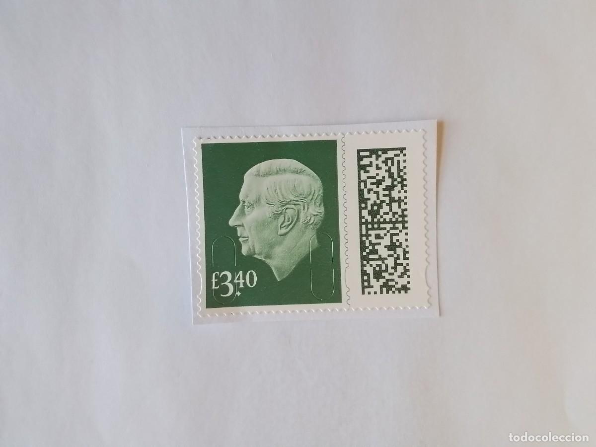 Coleccionismo de revistas y peri&oacute;dicos: A&Ntilde;O 2023 INGLATERRA SELLO USADO CON PAPEL
