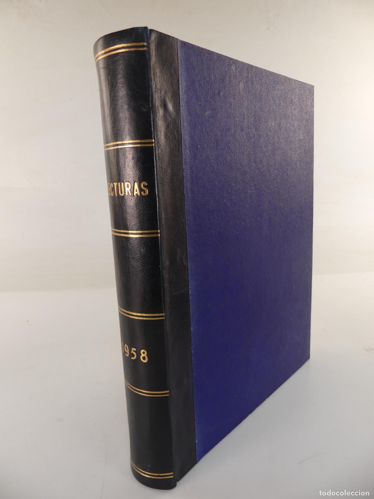 Coleccionismo de revistas y peri&oacute;dicos: TOMO ENCUADERNADO CON VARIAS REVISTAS LECTURAS A&Ntilde;O 1958
