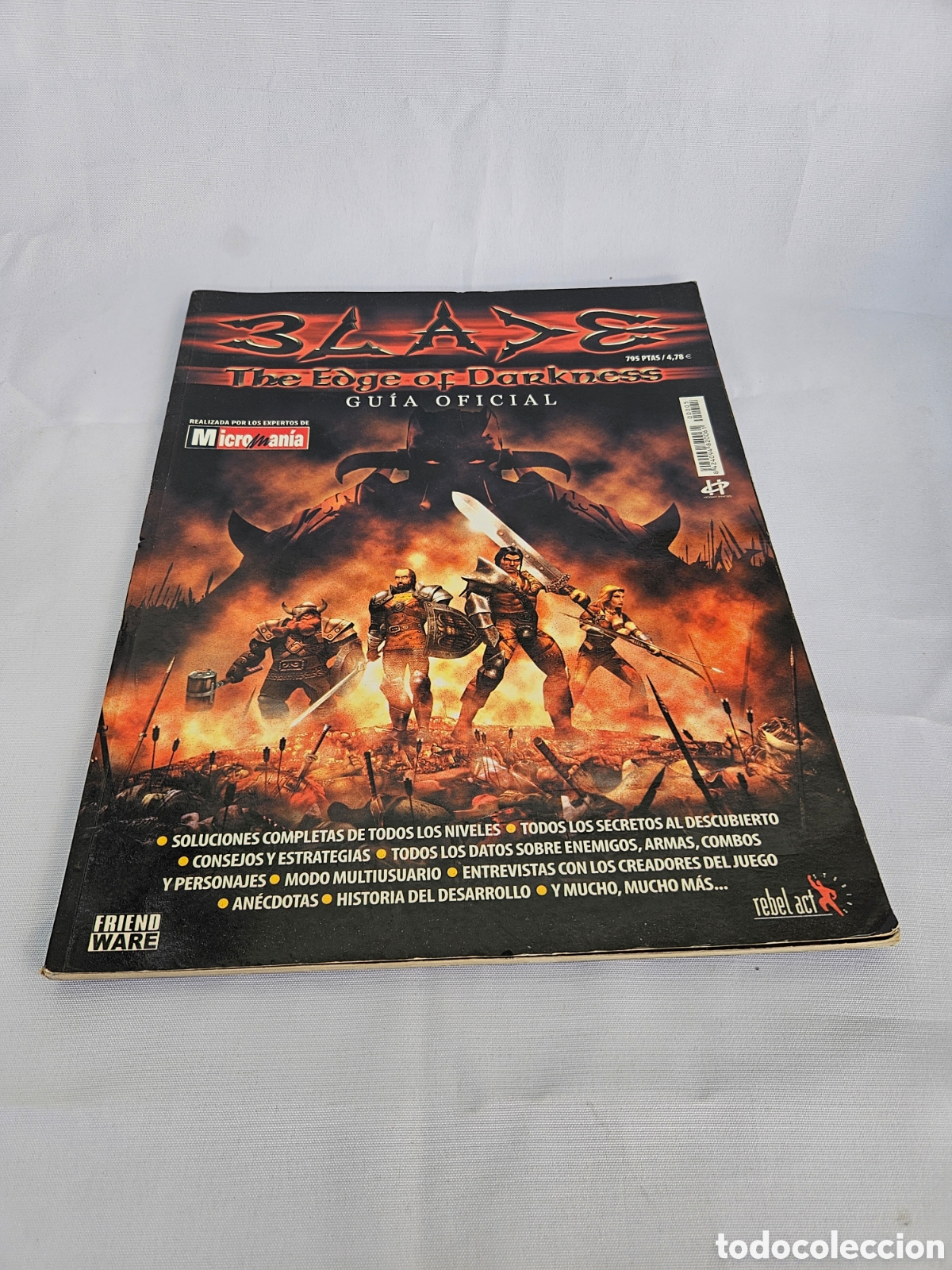 Coleccionismo de revistas y peri&oacute;dicos: GUIA OFICIAL BLADE THE EDGE OF DARKNESS. GUIA OFICIAL. FRIEND WARE. REBEL ACT
