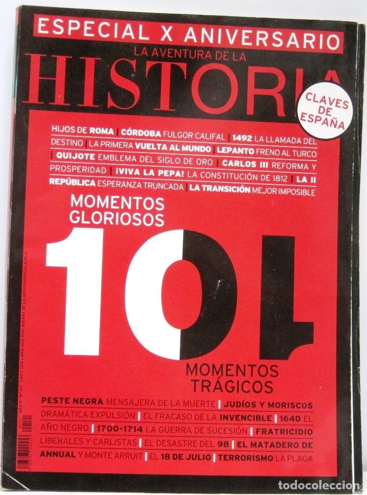 Coleccionismo de revistas y peri&oacute;dicos: ESPECIAL X ANIVERSARIO LA AVENTURA DE LA HISTORIA - 101 MOMENTOS TRAGICOS