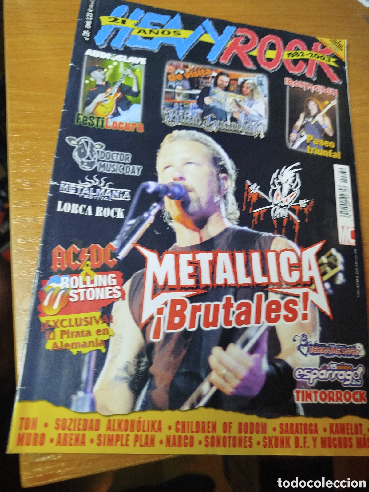 Coleccionismo de revistas y peri&oacute;dicos: Heavy rock 239. Met&aacute;lica brutales. Rolling Stone. AC DC. El pirata