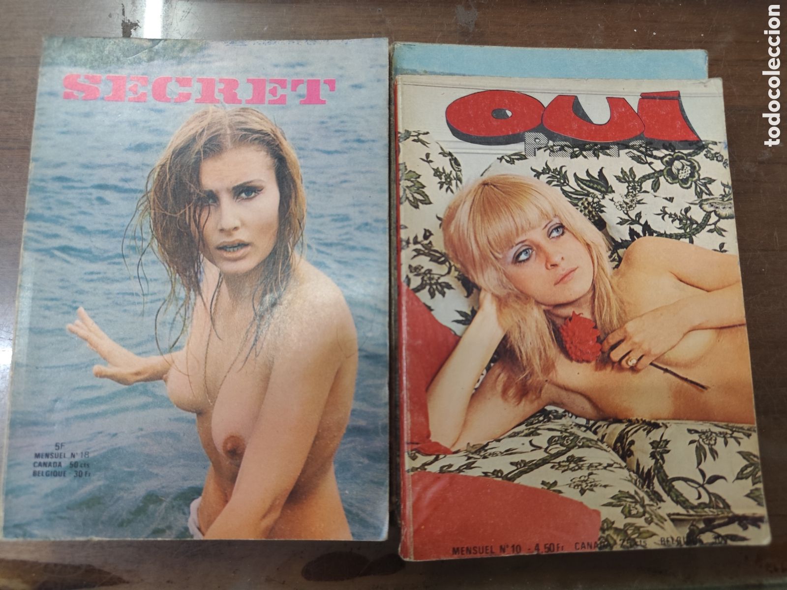 Coleccionismo de revistas y peri&oacute;dicos: Lote 4 ejemplares revista Erotica francesa a&ntilde;o 1969 y 1971. No se venden sueltaa