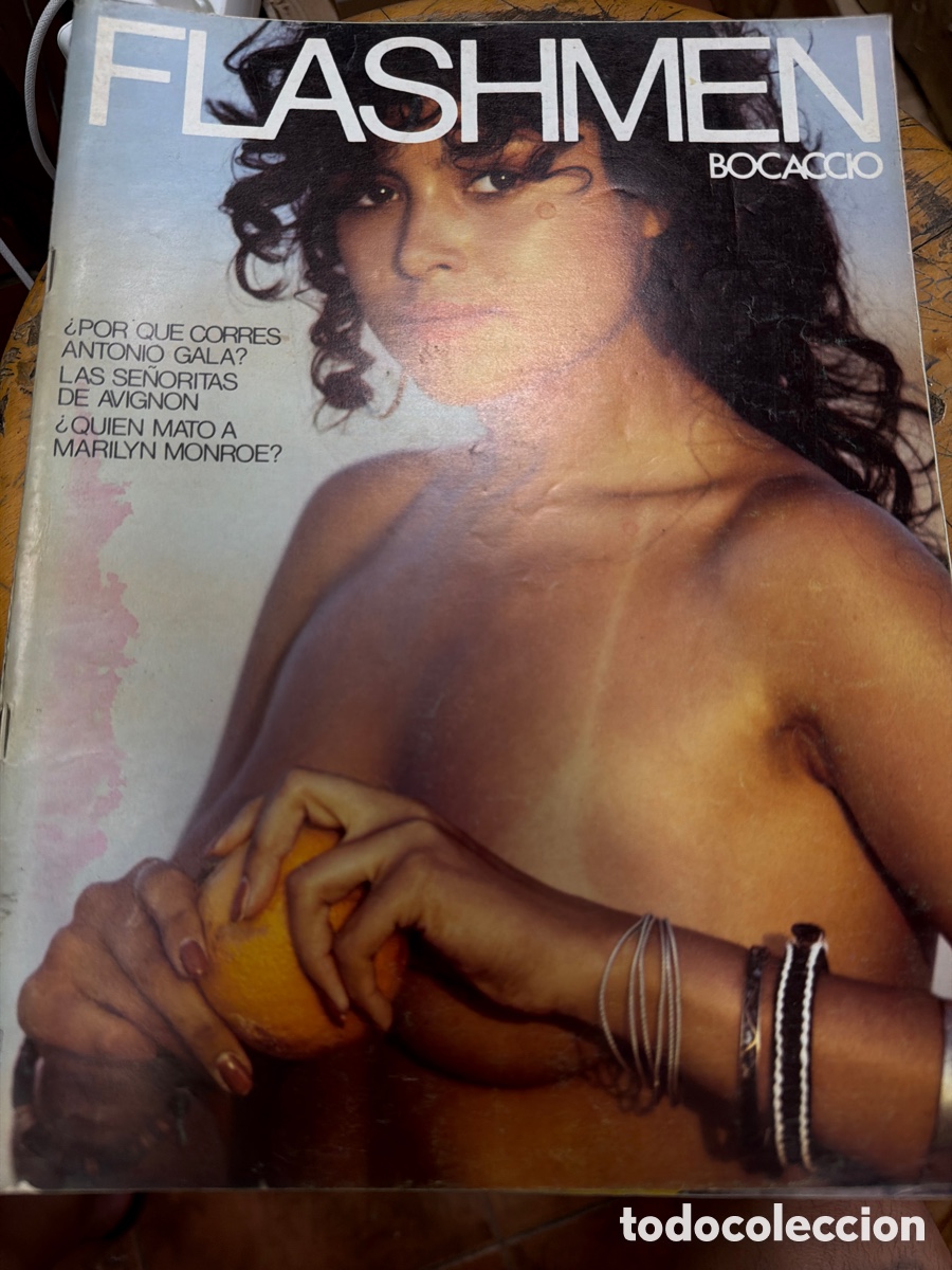 Coleccionismo de revistas y peri&oacute;dicos: Lote de 4 revistas eroticas Flashmen.edici&oacute;n espa&ntilde;ola.a&ntilde;o 1971.N 46,45,20,39,40