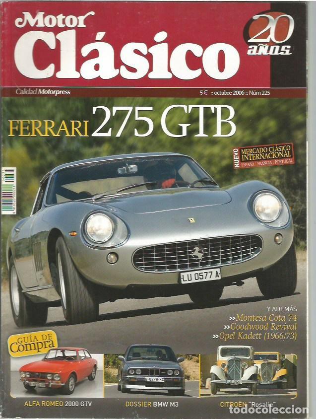 Coleccionismo de revistas y peri&oacute;dicos: REVISTA MOTOR CLASICO FERRARI 275 GTB