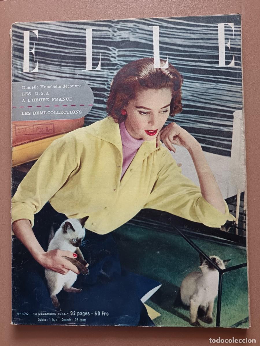Coleccionismo de revistas y peri&oacute;dicos: ELLE - N&Uacute;MERO 470 - 1954