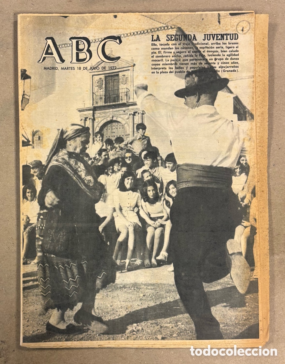 Coleccionismo de revistas y peri&oacute;dicos: ABC (18 JULIO 1972). BAILES ALPUJARRE&Ntilde;OS EN ALBU&Ntilde;AN DE GUADIX (GRANADA), REPORTAJE BODA DE RAPHAEL,
