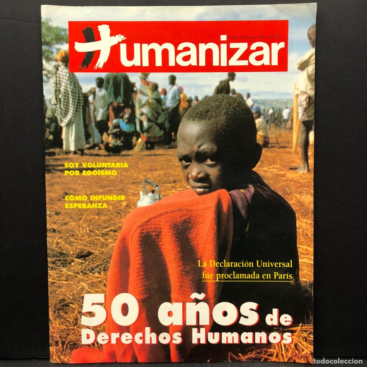 Coleccionismo de revistas y peri&oacute;dicos: HUMANIZAR - N&ordm; 38 - MAYO-JUNIO 1998 - 50 A&Ntilde;OS DE DERECHOS HUMANOS / 1668