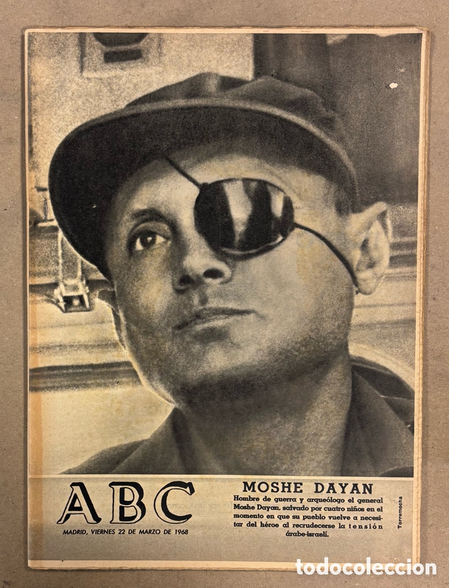 Coleccionismo de revistas y peri&oacute;dicos: ABC (22 MARZO 1968). MOSHE DAYAN, NUEVO MATERIAL ACORAZADO ESPA&Ntilde;A, REAL MADRID MANCHESTER UNITED