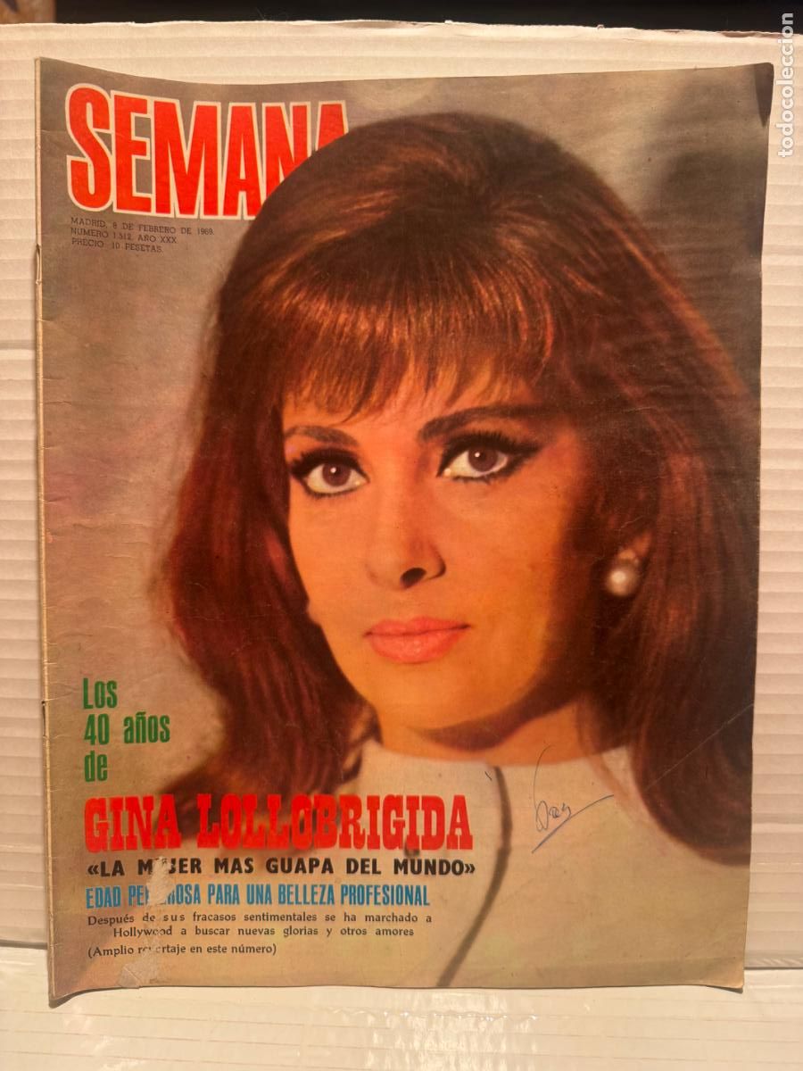 Coleccionismo de revistas y peri&oacute;dicos: REVISTA SEMANA 1512 GINA LOLLOBRIGIDA FEBRERO 1969
