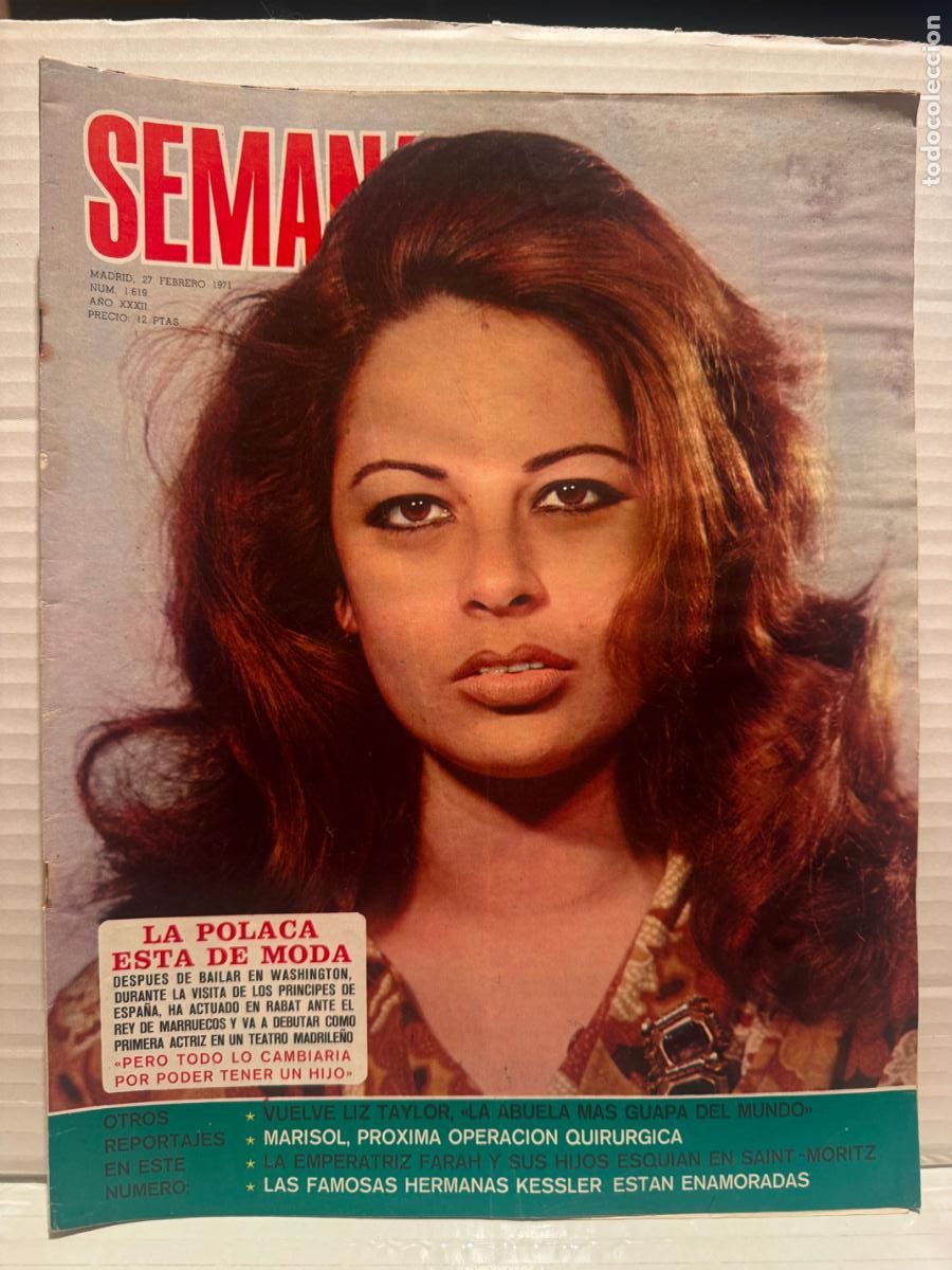 Coleccionismo de revistas y peri&oacute;dicos: REVISTA SEMANA 1619 LA POLACA FEBRERO 1971