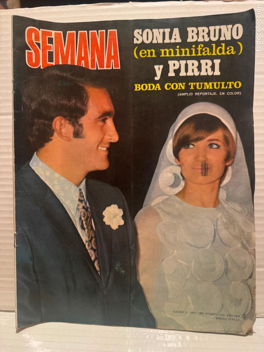 Coleccionismo de revistas y peri&oacute;dicos: REVISTA SEMANA 1531 PIRRI JUNIO 1969