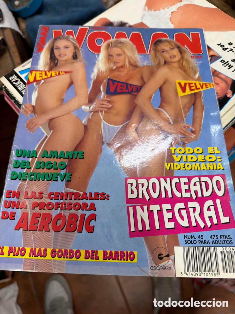 Coleccionismo de revistas y peri&oacute;dicos: Lote de 7 revistas eroticas Pretty Woman.edicion espa&ntilde;ola.a&ntilde;os 90.contienen p&oacute;ster interior.