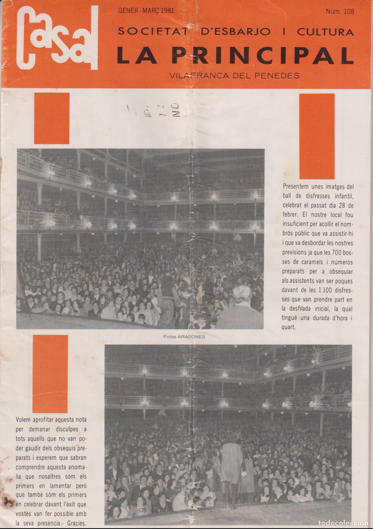 Collectionnisme de Revues et Journaux: Revista del Casal de La Principal - Vilafranca del Pened&egrave;s: Societat d'Esbarjo i Cultura - II EPOCA