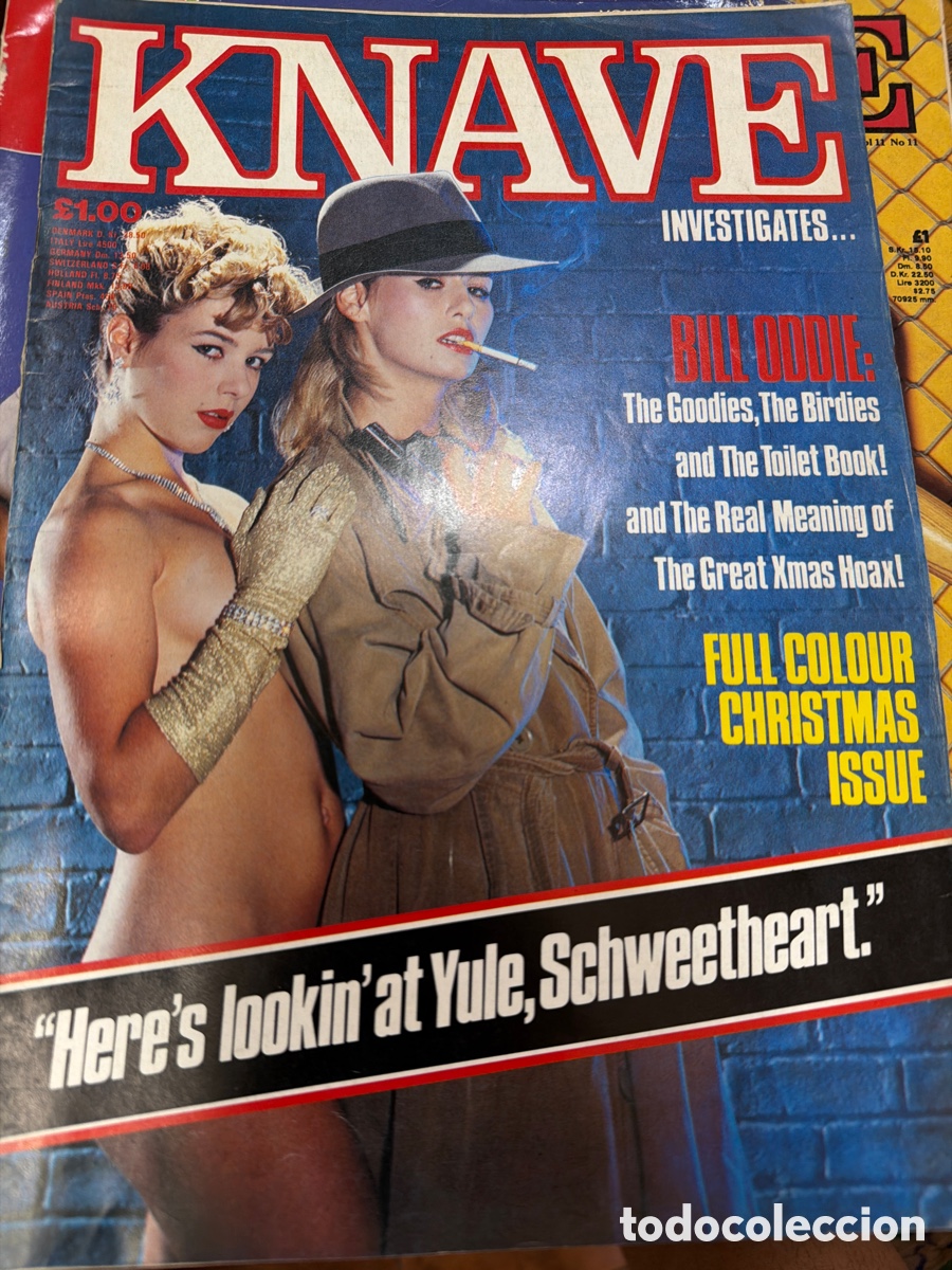 Sammeln von Zeitschriften und Zeitungen: Lote de 3 revistas eroticas KANAVE.edici&oacute;n inglesa.a&ntilde;os 80.contienen p&oacute;ster centrales