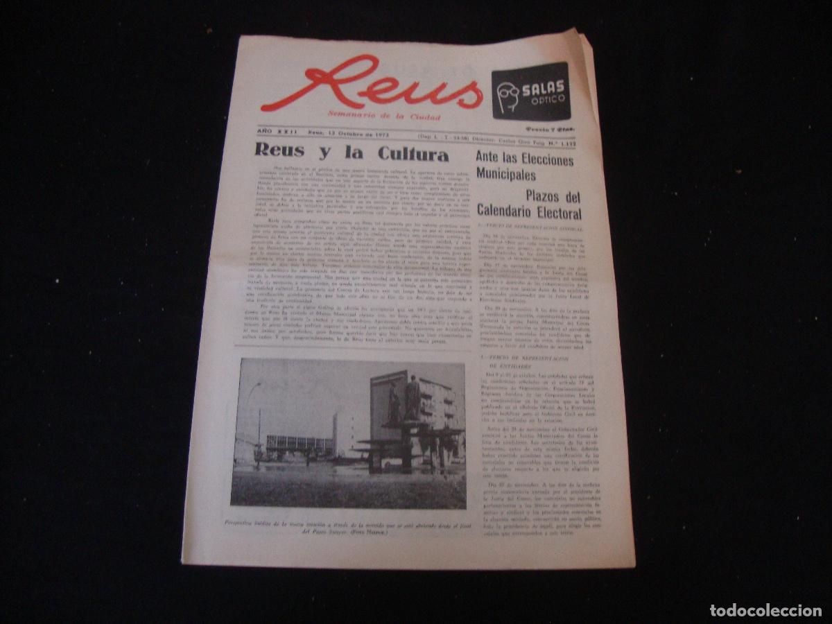 Collection Magazines and Newspapers: REUS SEMANARIO DE LA CIUDAD 13 OCTUBRE 1973