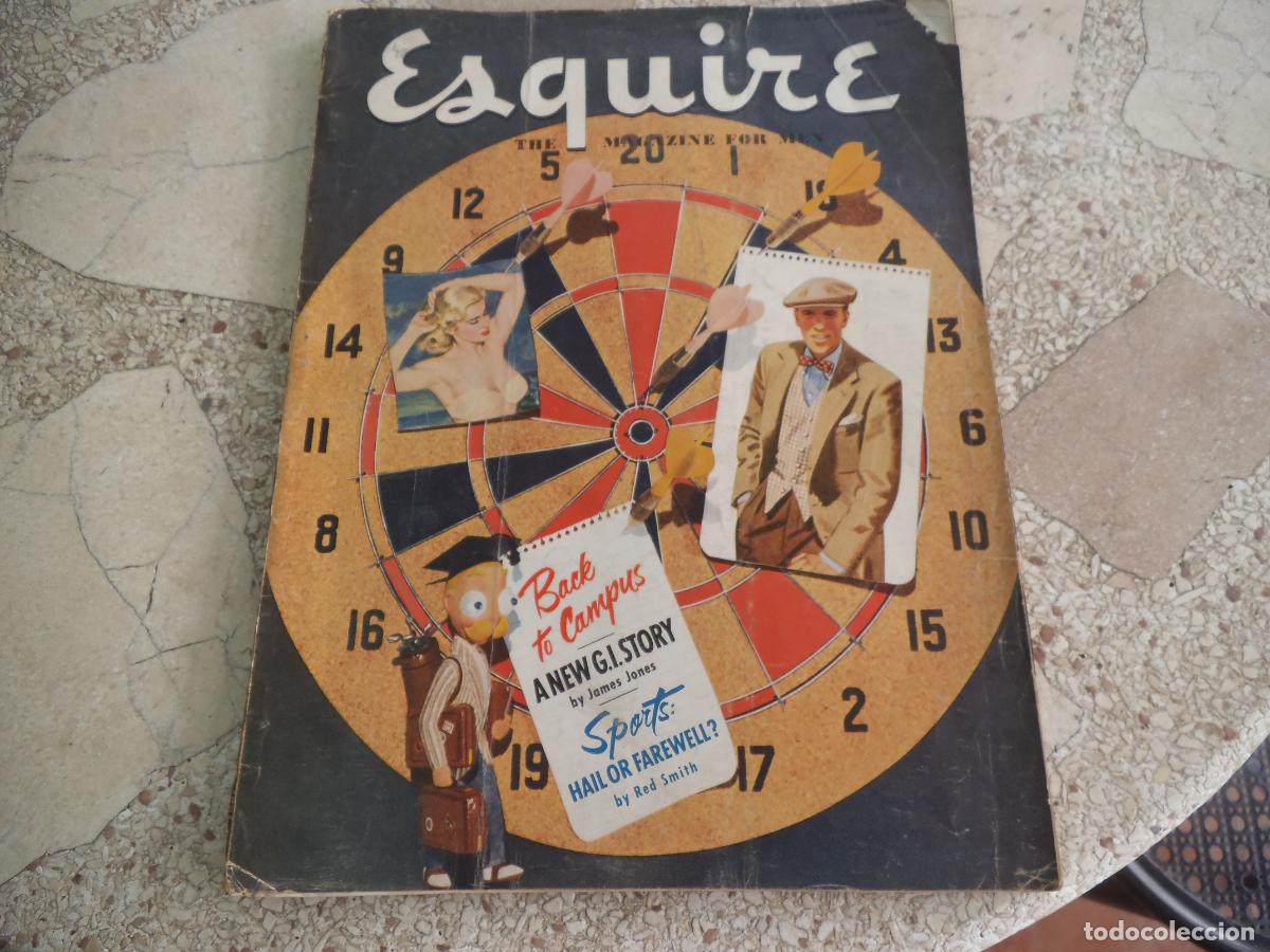 Coleccionismo de revistas y peri&oacute;dicos: esquire.u.s.a. n&ordm; vol-XXXVI n&ordm; 3, september 1951, poster marilyn monroe, 42x33, color mucha publicid
