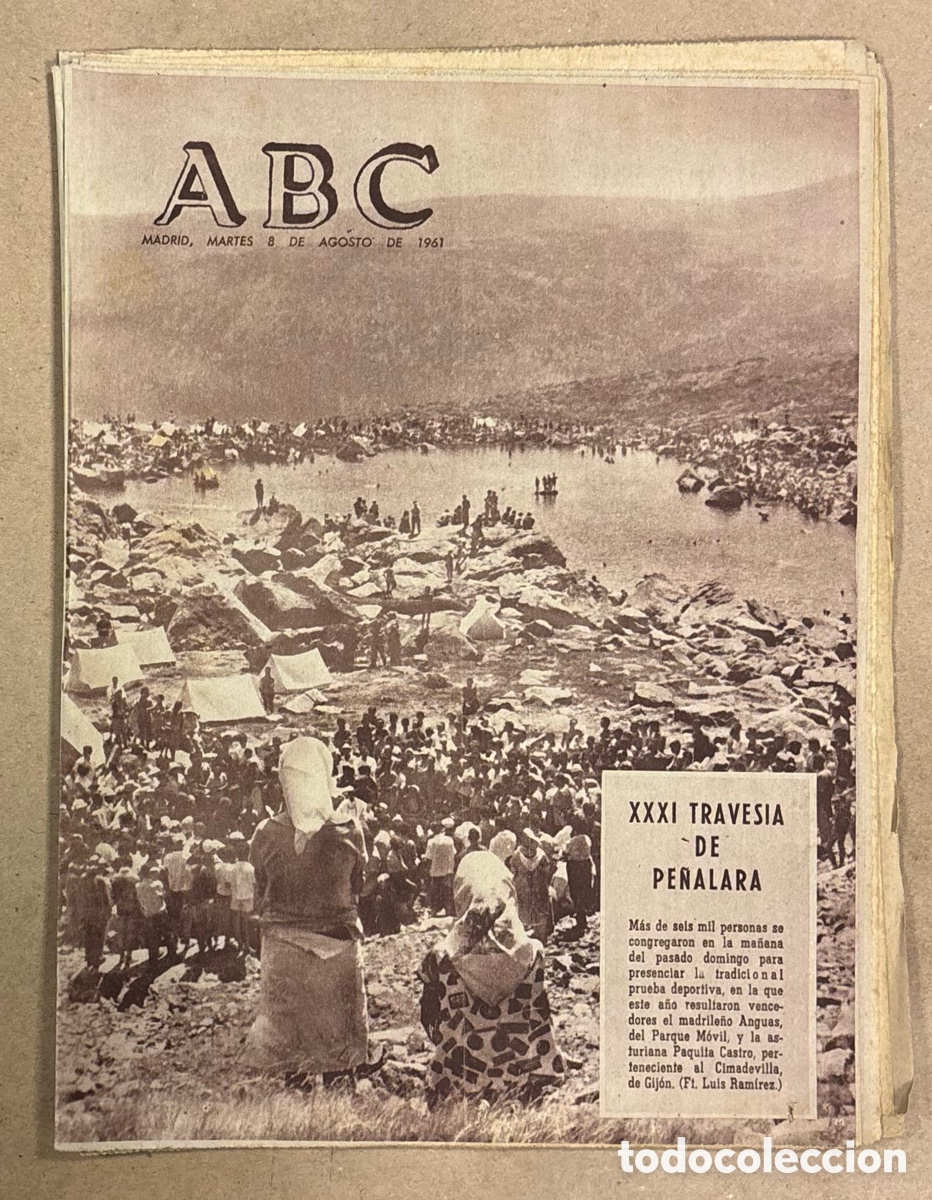 Coleccionismo de revistas y peri&oacute;dicos: ABC (8 AGOSTO 1961) XXXI TRAVES&Iacute;A PE&Ntilde;ALARA, FERIA TAURINA M&Aacute;LAGA &Aacute;LVARO DOMEQ,&hellip;