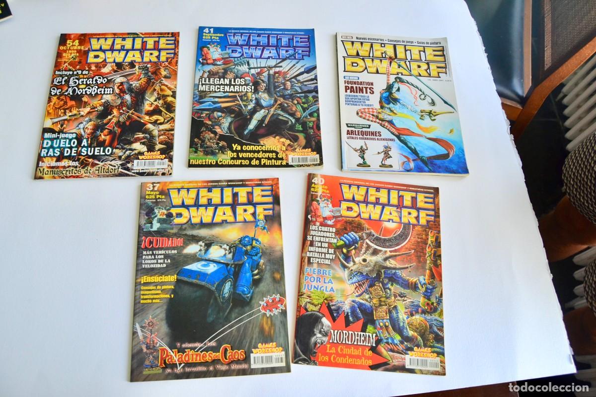 Coleccionismo de revistas y peri&oacute;dicos: Atractivo lote 5 Revistas White Dwarf. Games Workshop y Miniaturas Citadel. 1998-2007. Buen estado.