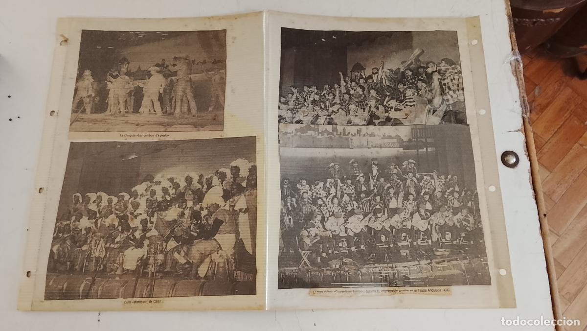 Coleccionismo de revistas y peri&oacute;dicos: hoja de archivador carnaval de cadiz coro vi&ntilde;ero cuarenta en bastos , watussi los combois d&acute;pejeta